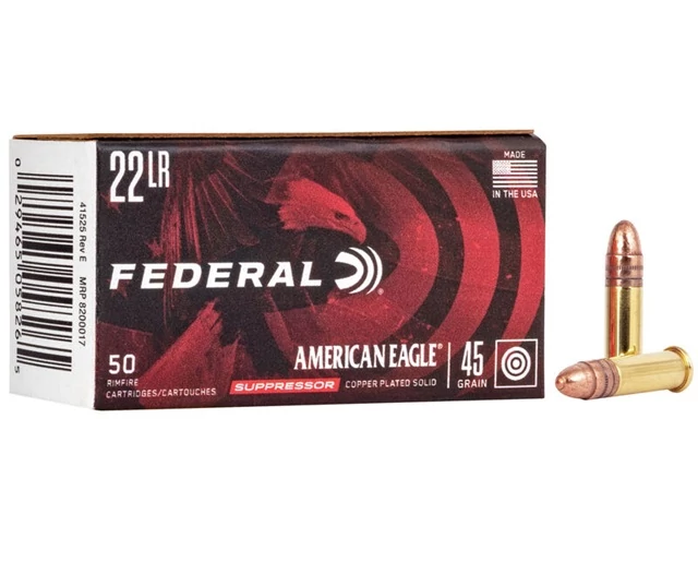 FEDERAL .22LR Subsonic Suppressor 45G