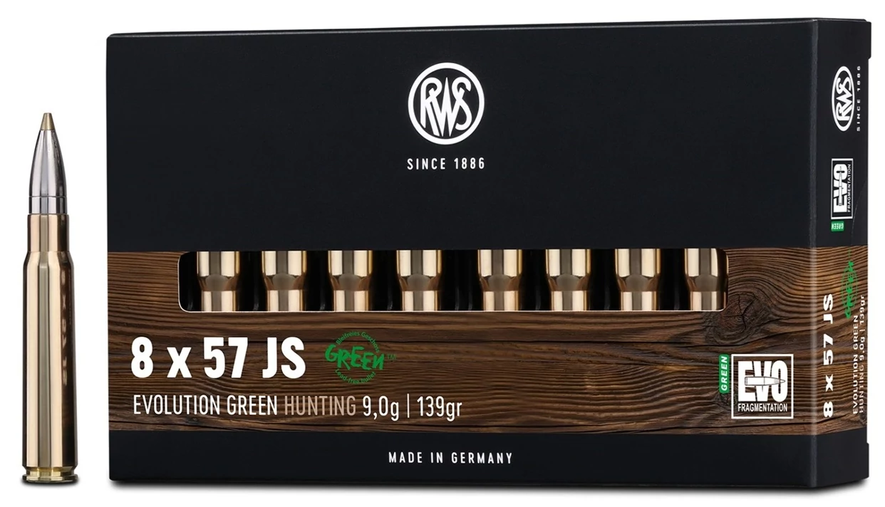 RWS 8X57 JS EVO Green 9,0G 139GR