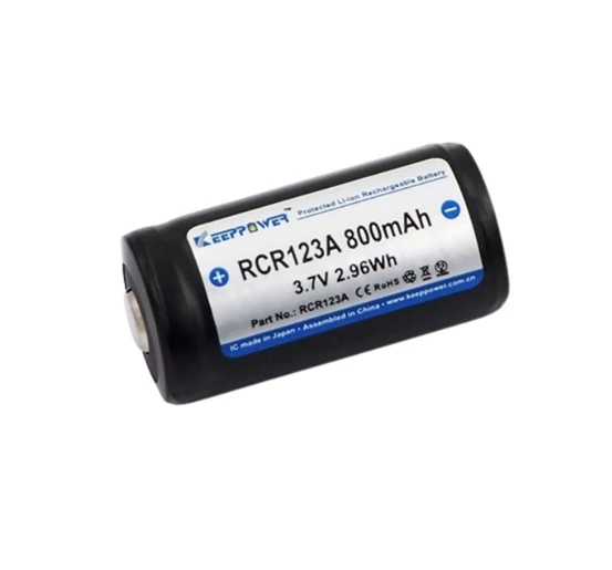 KEEPPOWER Akkumlátor CR123 3,7V 800MAH LI-ON Védelemmel