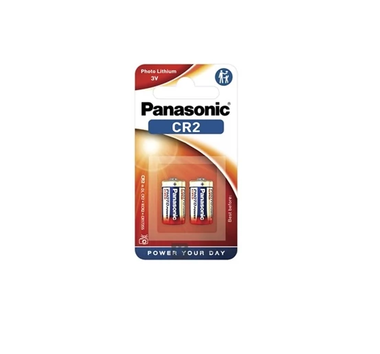 PANASONIC Fotóelem CR2 3V Lítium 2DB-Os