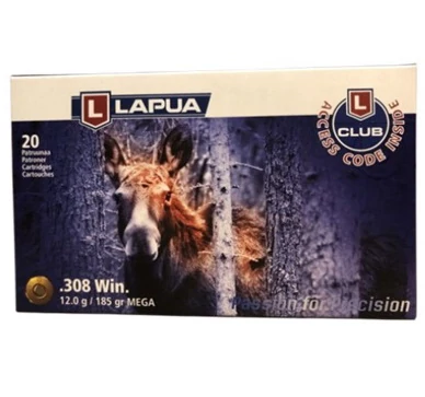 LAPUA 308 Win Soft Point 12G 185GR