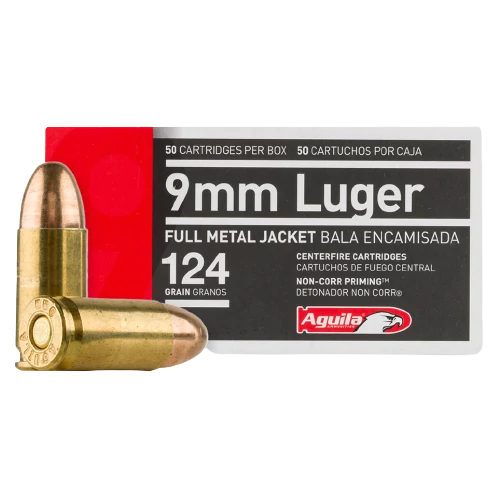 AGUILA 9mm 9x19 FMJ 124gr/8g