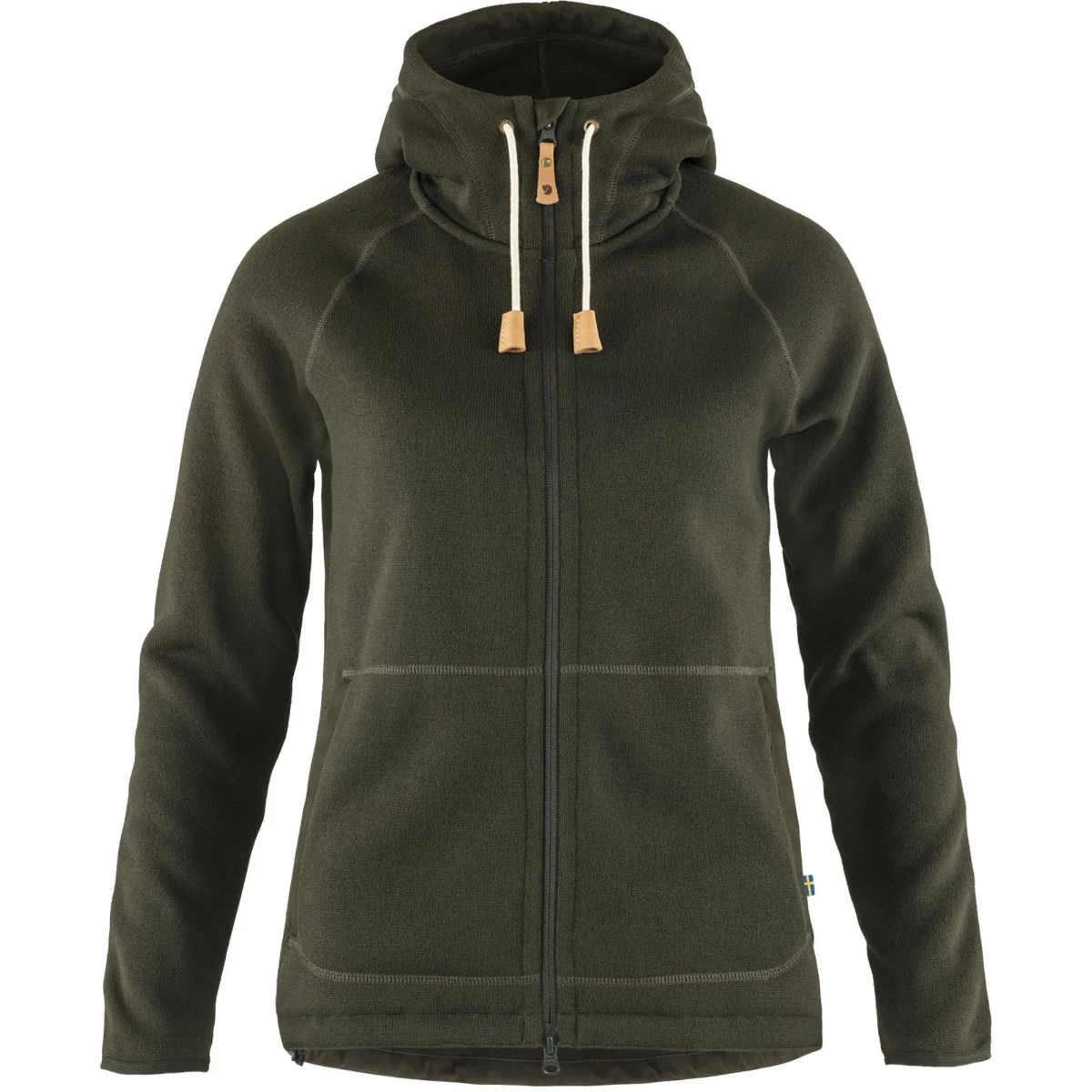 FJALLRAVEN Női Pulóver Övik FLeece Hoodie Deep Forest