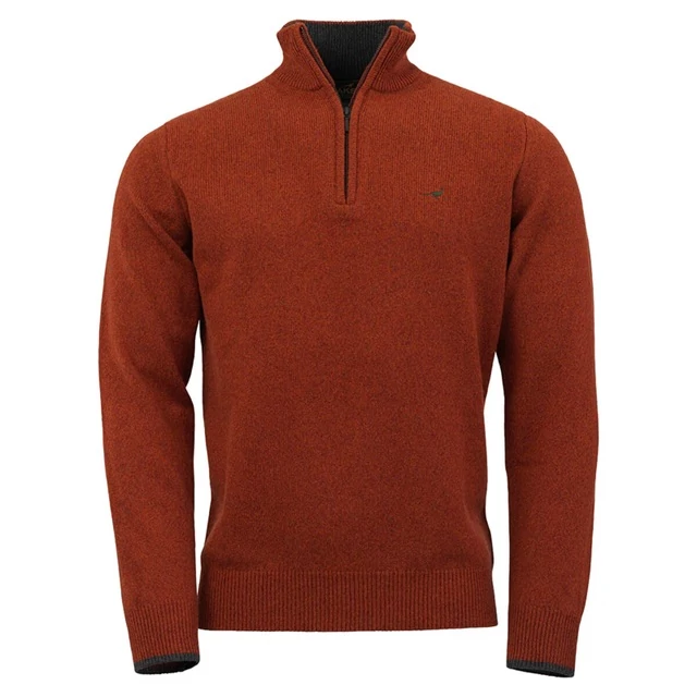 LAKSEN Férfi Pulóver Brompton Zip Neck Tile