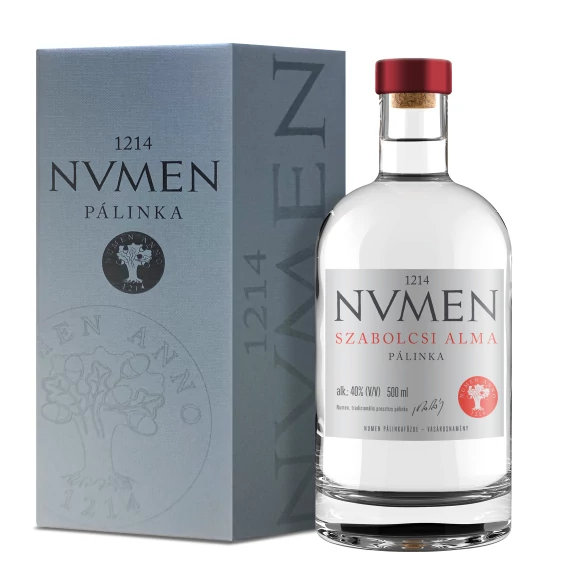 NVMEN Szabolcsi almapálinka 40% 0,5L Díszdobozban DRS