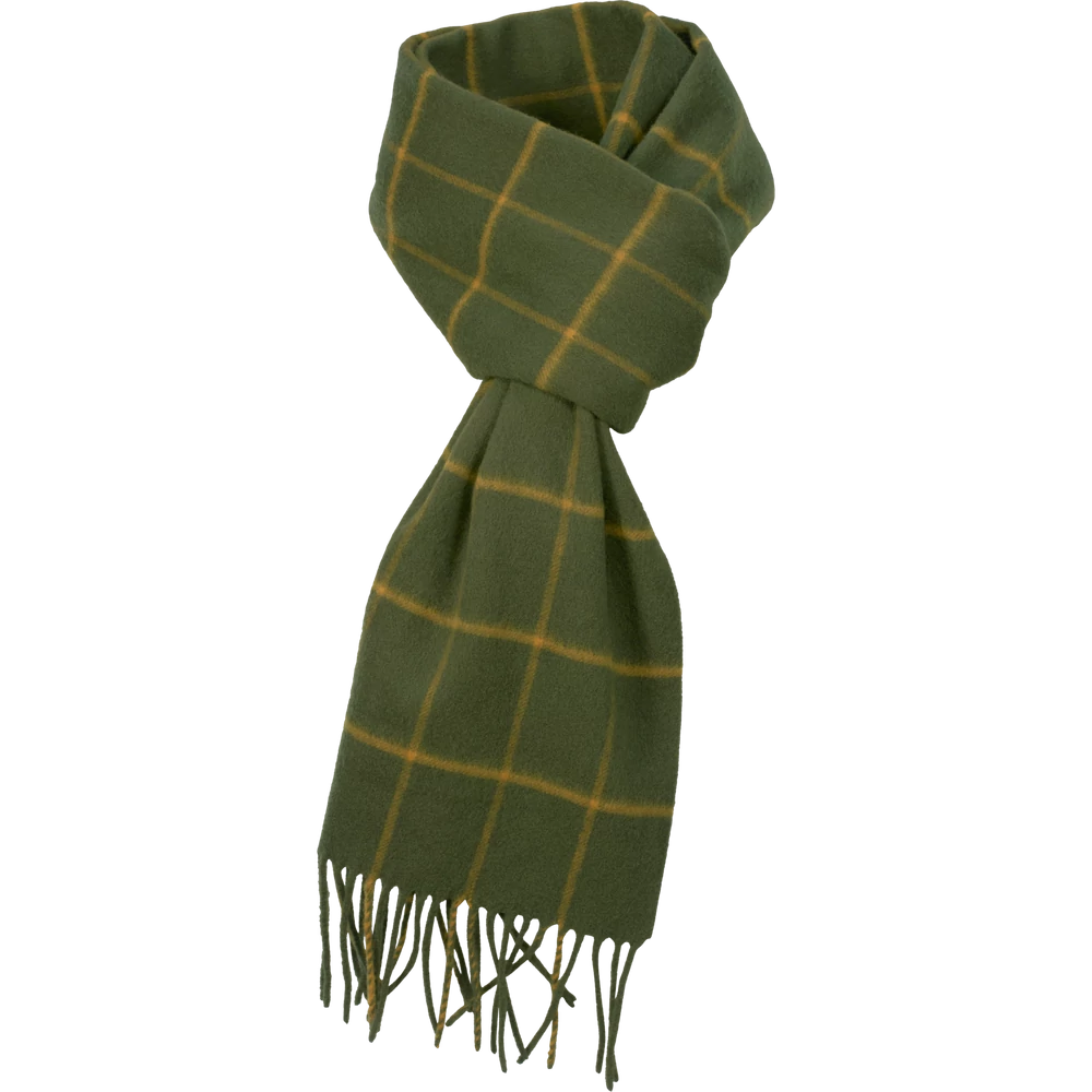 Harkila Férfi Sál Retrieve Wool Scarf Green Check One Size