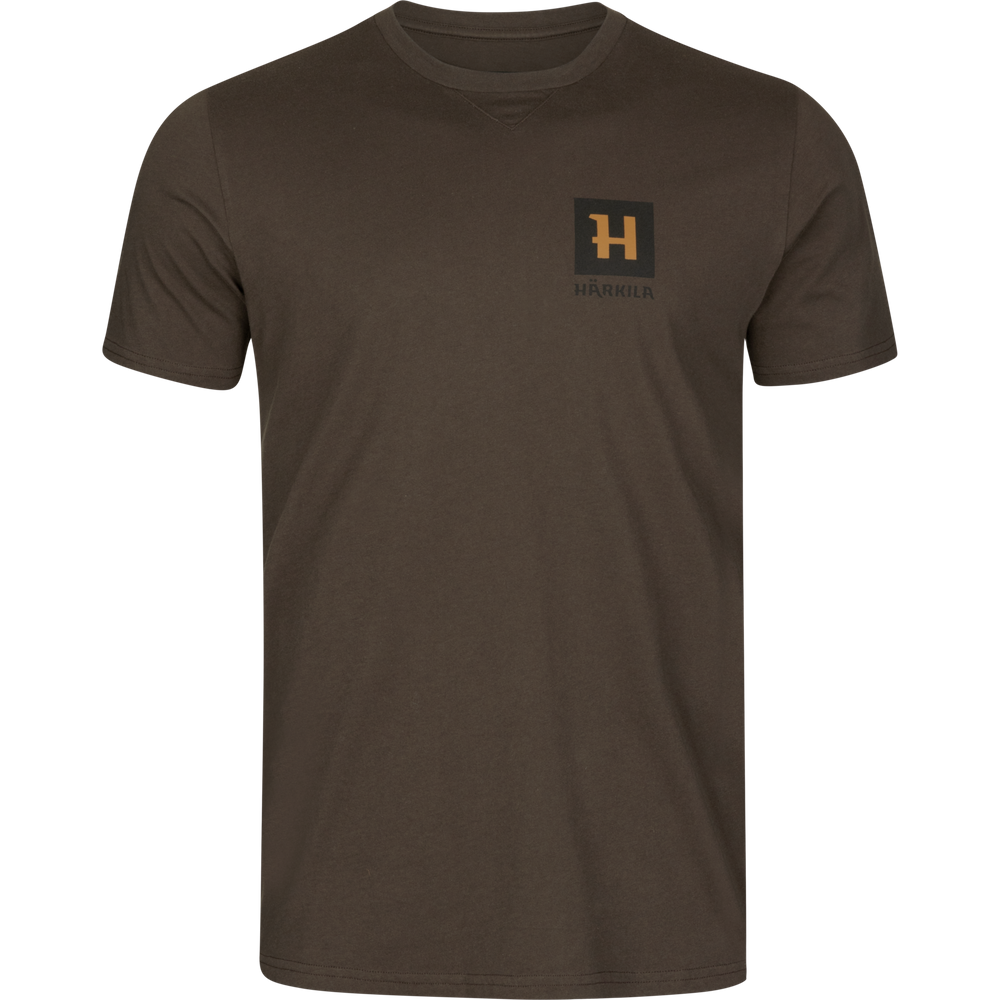 Harkila Férfi Póló T-Shirt Gorm Shadow Brown  