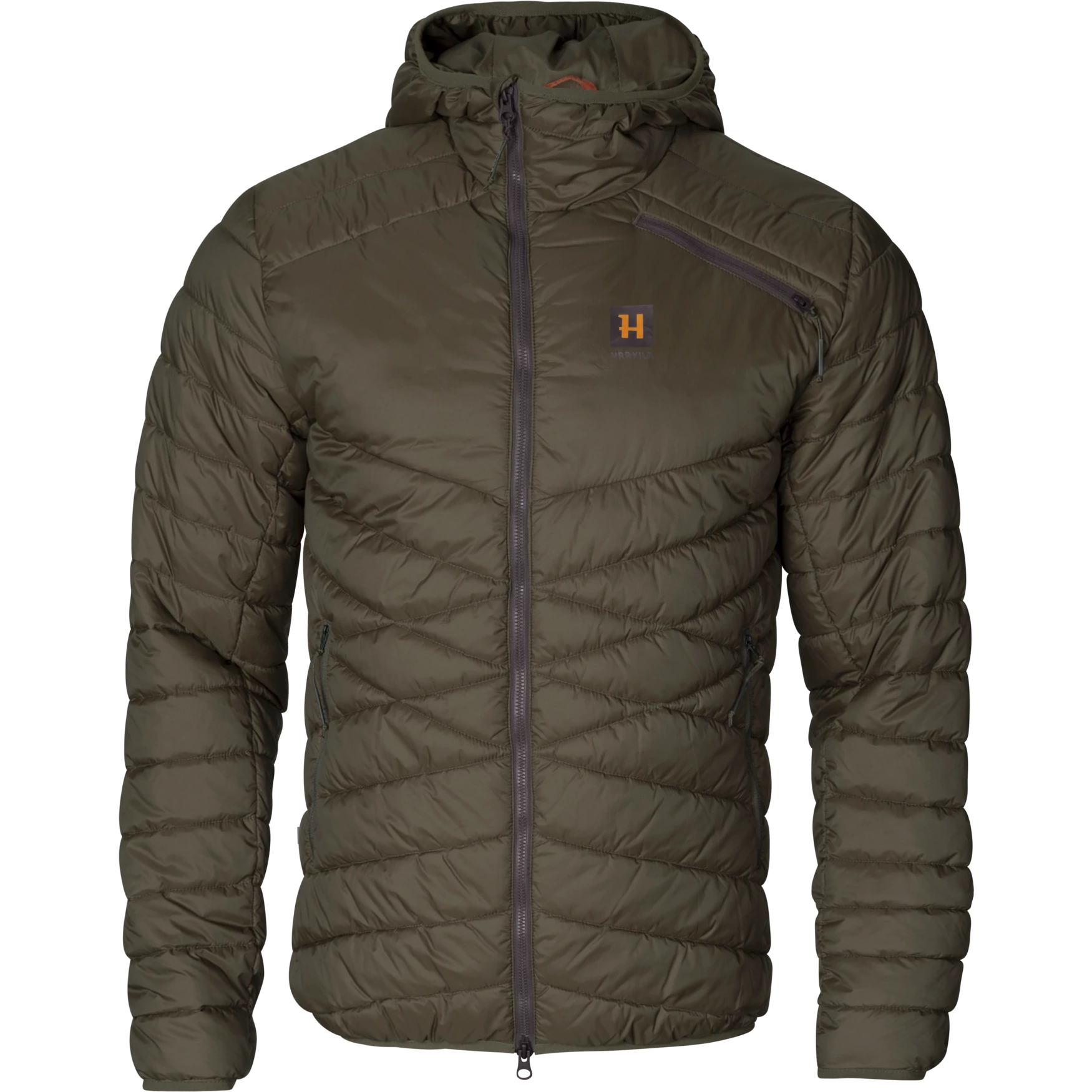 Harkila Férfi Kabát Logmar Insulated Packable Hooded Jacket Willow Green