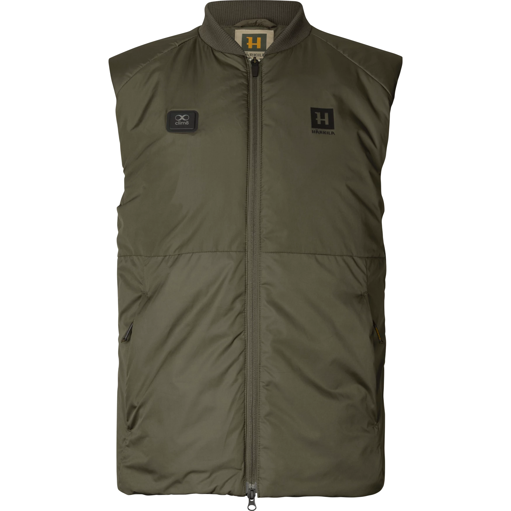 Harkila Férfi Fűthető Mellény Clim8 Base Willow Green