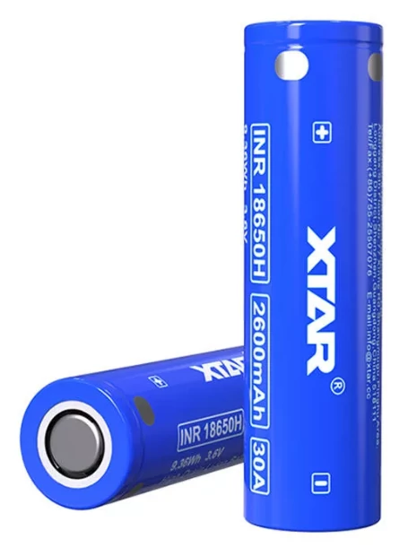 XTAR 8650H 2600mAh Li-ion Akkumulátor Védelem Nélkül