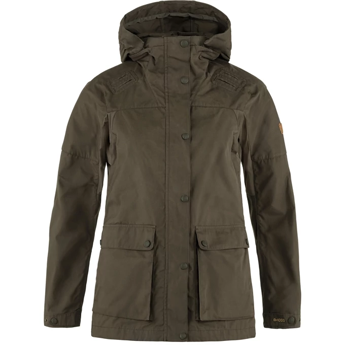 FJALLRAVEN Női Kabát Forest Hybrid Jacket Dark Olive