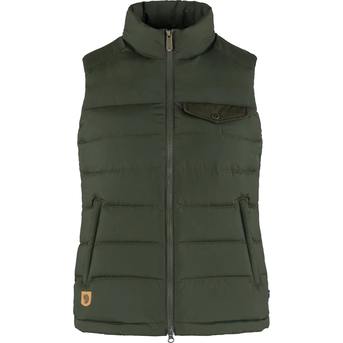FJALLRAVEN Női Mellény Greenland Down Liner Deep Forest
