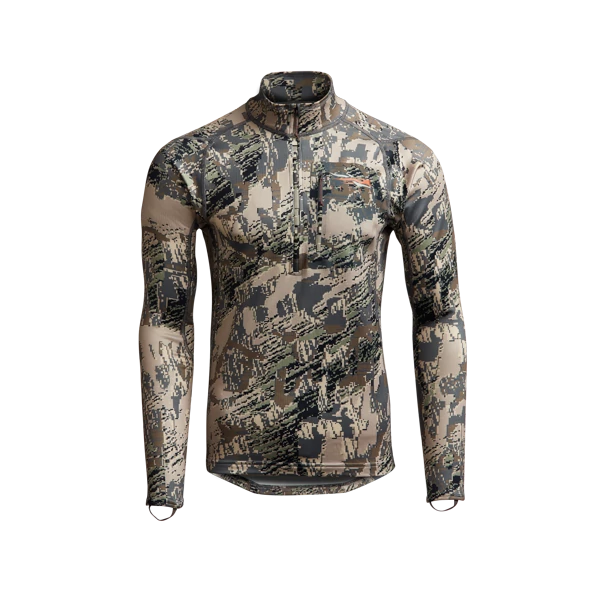 SITKA Férfi Aláöltözet Core Midweight Zip-T Open Country