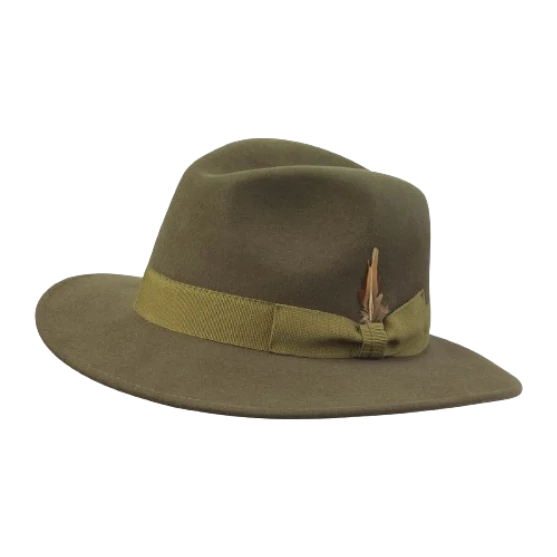LAKSEN Férfi Kalap Haritage Fedora Cashmere Loden
