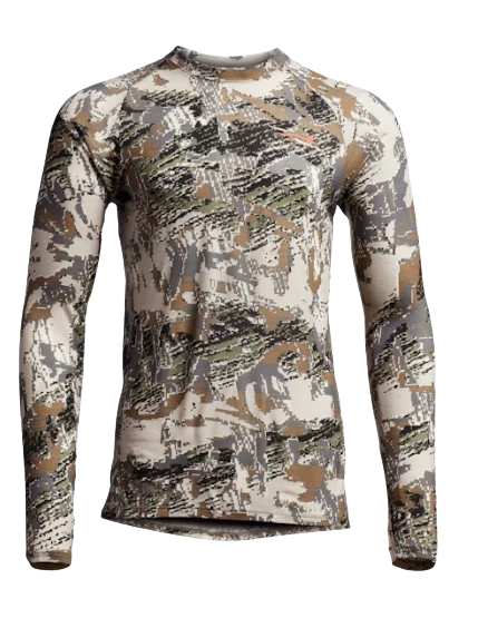 SITKA Férfi Felső Merino 120 LS Crew Open Country