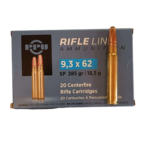 PPU 9,3x62 SP 18,5g/285gr