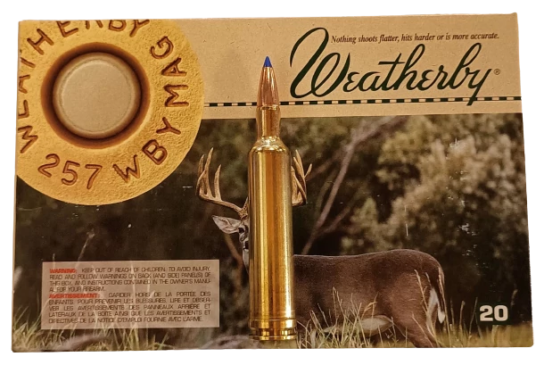 WEATHERBY 257 WBY Magnum Ultra High Velocity 5.2g/80gr
