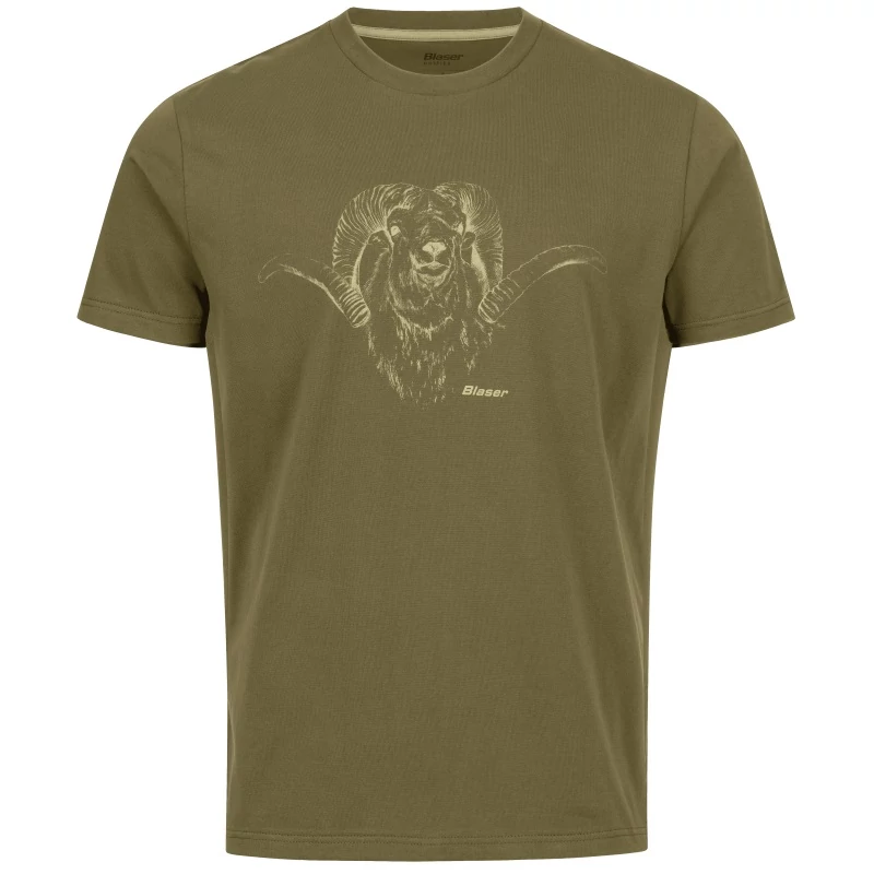 BLASER Férfi Póló T-Shirt Maurice Dark Olive